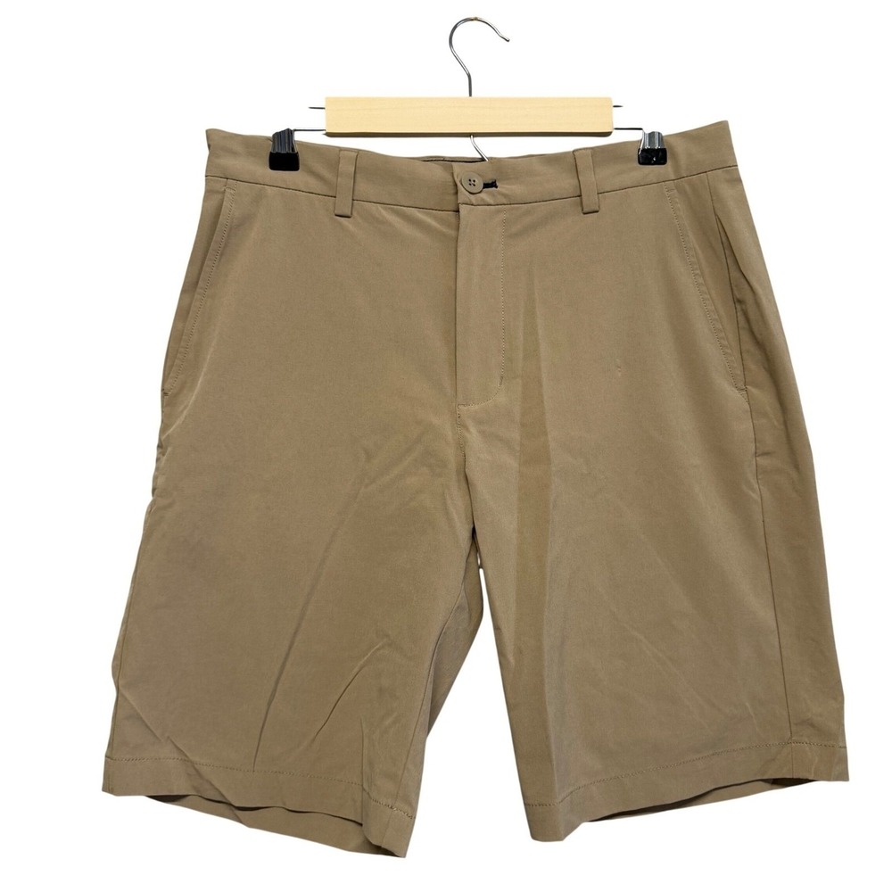Vineyard Vines Performance Breaker Shorts Mens 32 Khaki Tan‎ Stretch Golf Chino
